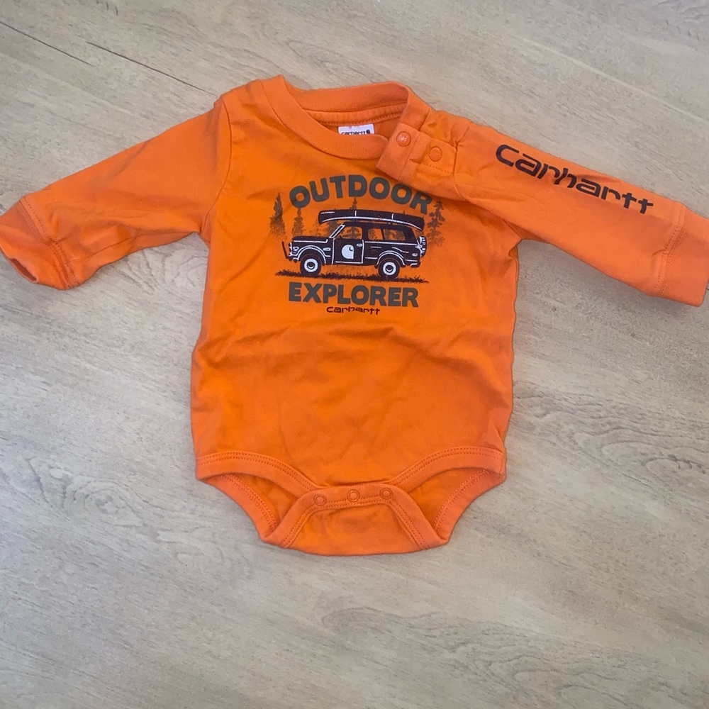 carhartt 0-3 mo long sleeve bodysuit